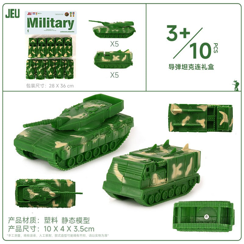 ViiKONDO Army Men Toy Military Vehicle Model Wargame Accessories Tank Radar Missile Launcher Artillery Fighter Barrack Bridge