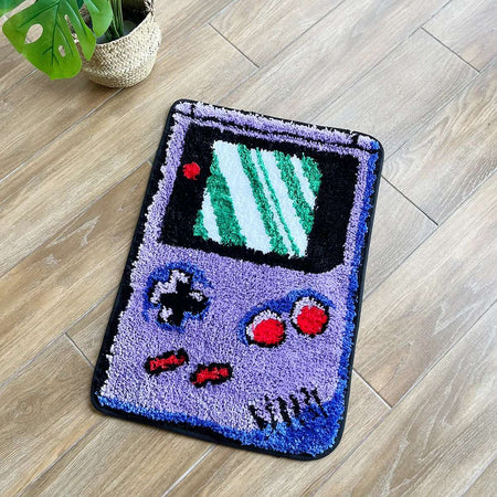 LAKEA Hand-held Game Device Tufted Rug GameRoom Funny Childhood Memories Flocking Carpet Floor Anti Slip Doormat Aesthetic