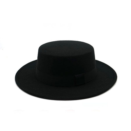 Winter Autumn Fashion Women Men Unisex Wide Brim Panama Hat Autumn Winter Gentleman Elegant Jazz Church Cap Beige Black Red