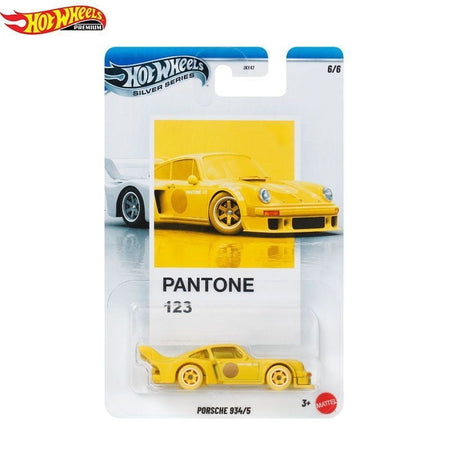 Genuine Hot Wheels Silver Series Pantone Artsy Set Porsche/Camaro/Kombi/Mustang/Nissan 1:64 Diecast Vehicle Alloy Car Model Gift