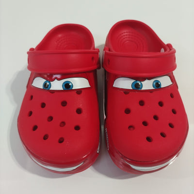 Disney Mcqueens Pixar Cartoon Solid Waterproof Slippers Hole Sandals Outdoor Sand Sandals Casual Breathable EVA Adult Shoes Gift