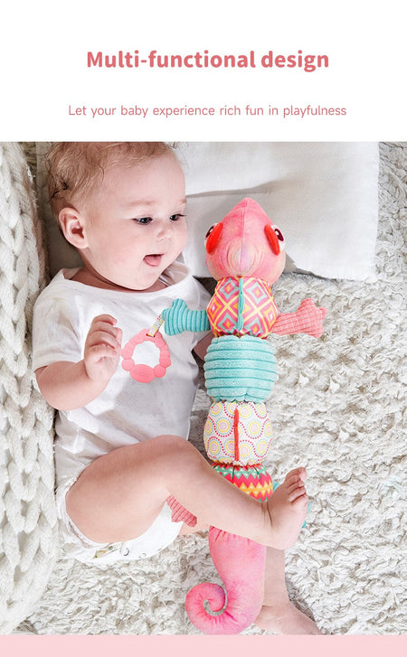 Baby Rattle Musical Caterpillar Worm Infant Soft Plush Toys Children Sensory Animals Caterpillar Toys Newborn Tummy Time Toys