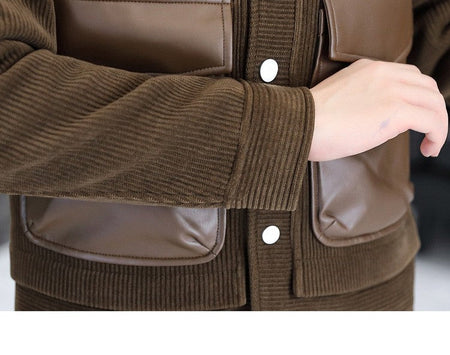Korean Winter Jacket for Men Thickened and Warm Wool Blends Jacket Casual Business Streetwear Overcoat Social Men Clothing 2023