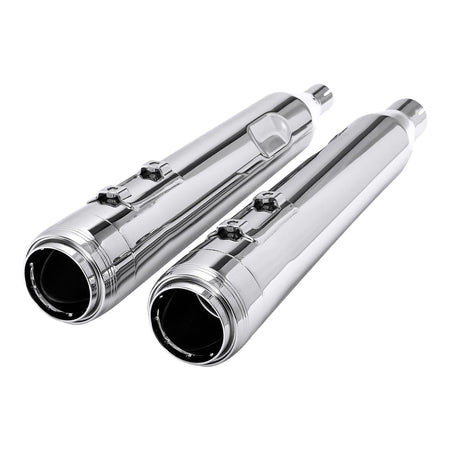 Motorcycle Slip On Mufflers Exhaust Pipes For Harley Street Glide Road King Electra Glide Ultra Limited FLTRX 2017-2022 2021 18