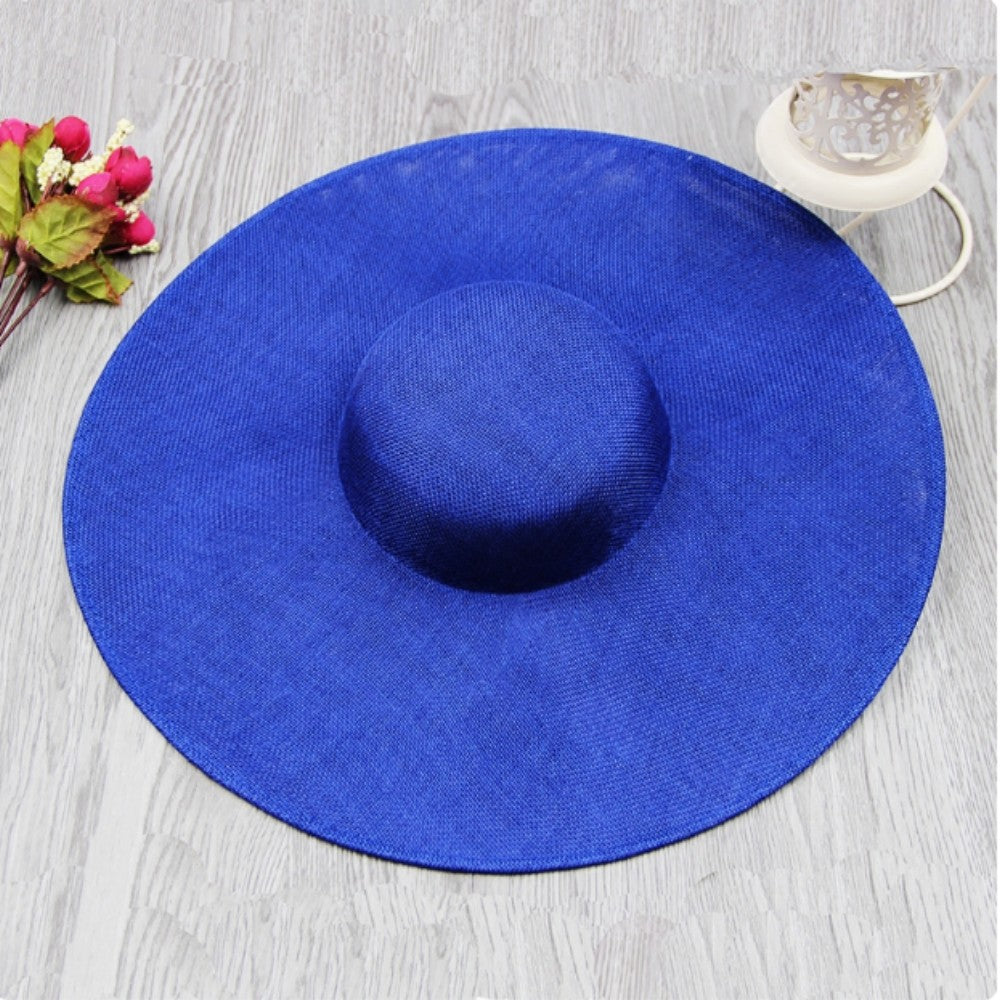 Fashion Ladies 38CM Round Fascinators Beses Wedding Headdress Ladies Millinery Hat Fascinator DIY Hair Accessories