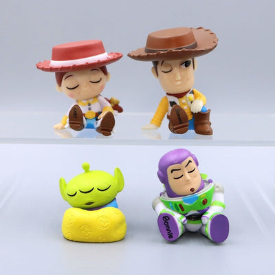 Q Version Anime Figures Cartoon Toy Story Woody Alien Monsters University James P. Sullivan Model Toys Children Christmas Gift