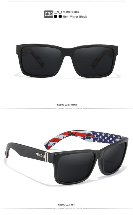 KDEAM Revamp Of Sport Men Sunglasses Polarized Shockingly Colors Sun Glasses Outdoor Driving Photochromic Sunglass With Box