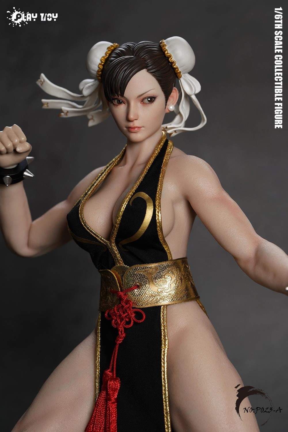 1/6 Scale Chun Li Action Figure P023 - Fighting Goddess with Movable Eyes 12'' Female Soldier Body Model Toy in Stock