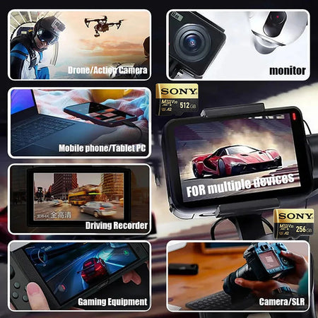SONY Micro SD TF Card 1TB Class Memory Card 128GB 512 GB High Speed Cartao De Memoria Flash Memory TF Mecard C10 For Xiao Mi