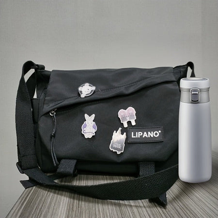 1pc Nylon Handbag Shoulder Bag, Large Capacity Messenger Bag, Men's Crossbody Bag, Student School Bags for Teenagers Daily Use