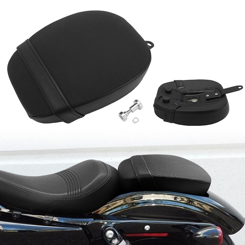Motorcycle Accessories PU Leather Rear Passenger Fender Seat Cushions For Harley Sportster Forty Eight 48 72 2010-2015