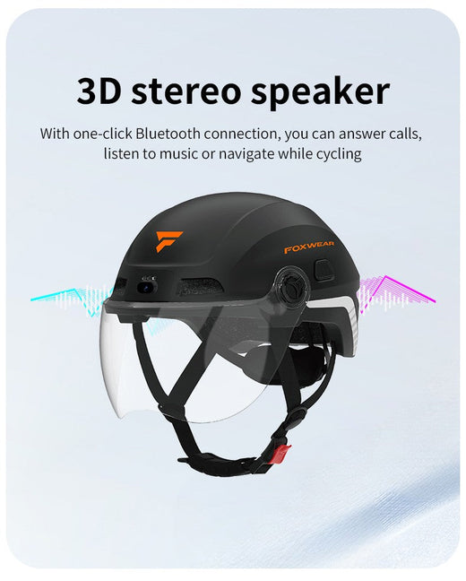 2025 New AI Intelligence Motorcycle Helmet with Camera and Bluetooth Headset Half Helmet Men Cascos Para Moto Four Seasons DOT