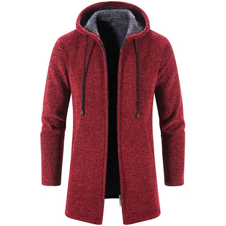 2025 New Autumn Men's Long Sleeve Sweatshirts for Men with Zipper Hooded Mens Oversize Winter Top Jacket Coat Warm Streetwear