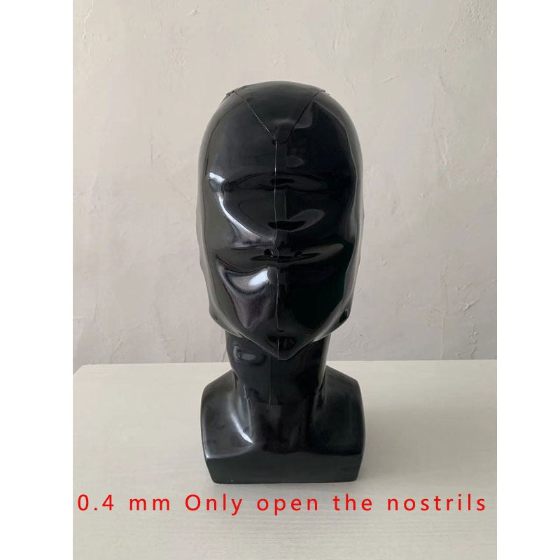 Latex Catsuit Sexy Fetish Hoods 100% Natural Latex Materials  with Back Zip Adults Latex Mask Unisex Handmade Head