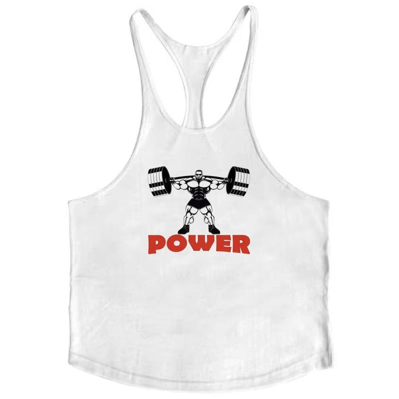Fitness Workout Shirt Men, Muscle Gym Stringer Vest, Bodybuilding Singlet, Fashion Breathable Durable Sleeveless Tank Top