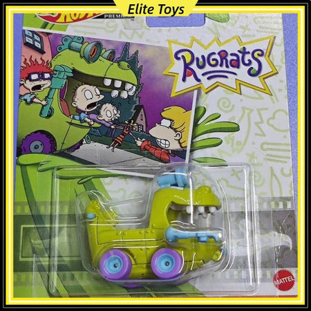 Genuine Hot Wheels Premium Pop Culture Rugrats Reptar Wagon Remorque HDX63 Metal Collectible 1/64 Diecast Model Vehicle Toys