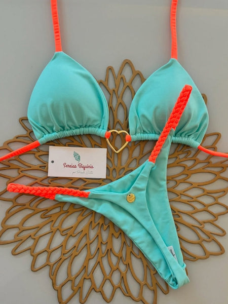Micro Bikini 2025 Swimwear Women Swimsuit Sexy luxury Brazilian Bikini Set Halter Green Biquini Push Up Pearl Beachwear Female