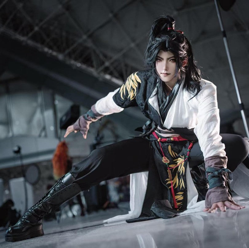 Chinese Game Where Winds Meet Young Master Cosplay Costume Adult Swordsman Hanfu Carnival Hero Wuxia Jianghu Cool Battle Uniform