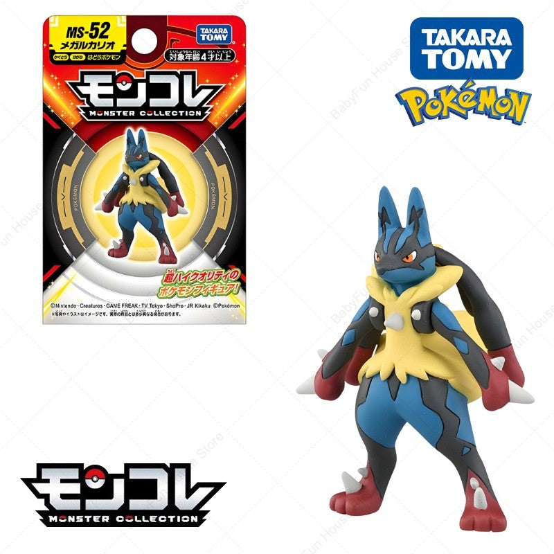 Original Takara TOMY Pokemon Ditto Jigglypuff Figure Toy Dedenne Slowpoke Mega Gyarados Lucario Gengar Anime PVC Model Doll Gift