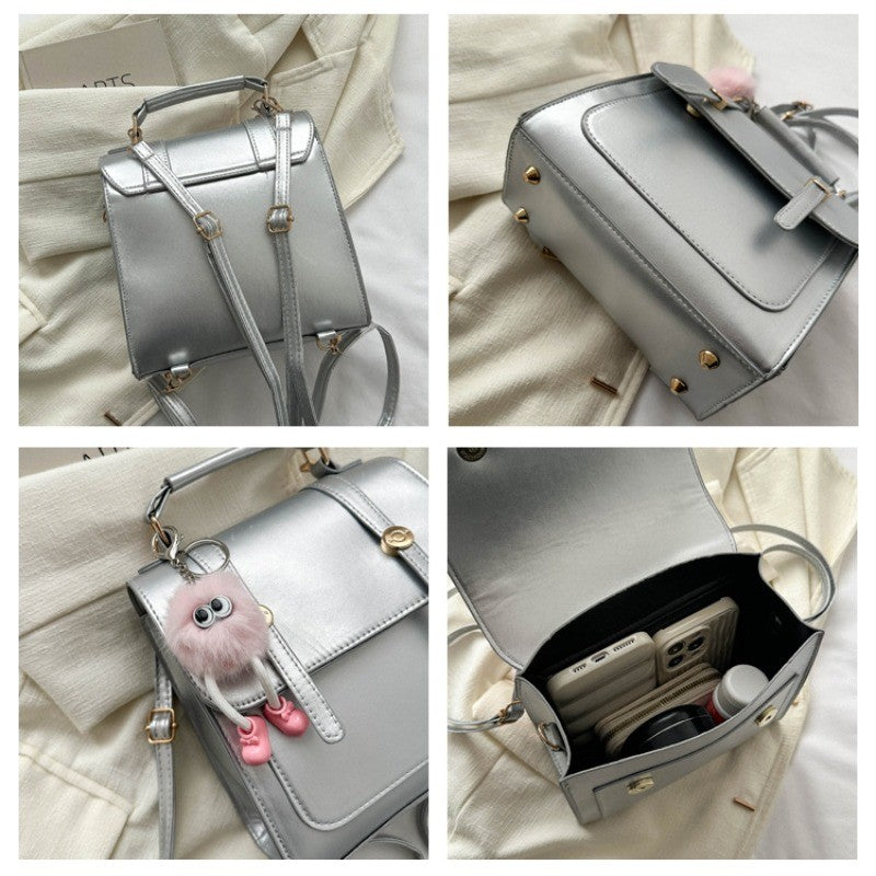 New fashionable double-shoulder ladies' backpack, simple and casual single-shoulder handbag, small backpack