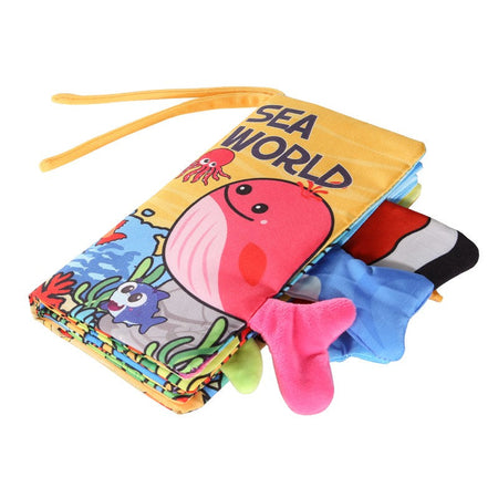 Baby Cloth Book Baby Toys 0-3 Year Old Infant Early Education Toys 6 Pages Cloth Book