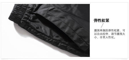 Mens Duck Down Padded Pants High Waist Men's Winter Business Pants Warm White Duck Down Padded Trousers Male Black PT-406