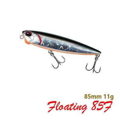 85mm 11g Floating Pencil Fishing Lure Topwater Walking the Dogs Freshwater Swimbait Wobbler for Pike Bass Artificial Hard Baits