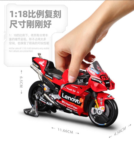 Maisto 1:18 NEW 2023 Ducati Lenovo Team  #1 Bagnaia Champion Moto GP Racing casting alloy motorcycle Model collection gift toy