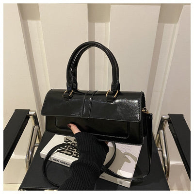 High Quality PU Leather Handbag Purse Women's Bag Solid Color Shoulder Crossbody Bags Lady Messenger Small Tote for Women Girls