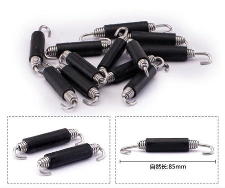 2PCS Stainless Steel Universal Motorcycle Muffler Exhaust Springs Hooks Front Middle Link Pipe Exhaust Connect Spring  Yoshimura