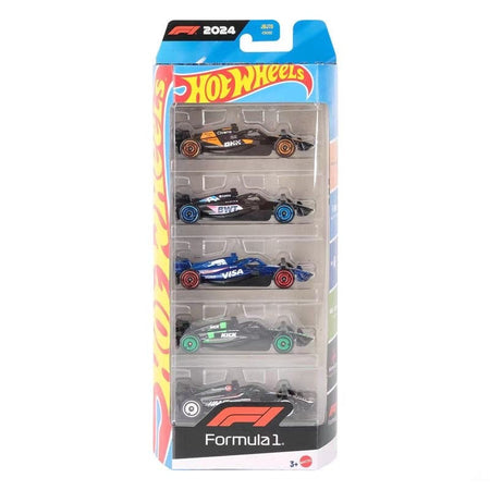 Hot Wheels X Formula 1 1/64 Collectible Car Toys 5 Packs Haas F1 Team Kick Sauber F1 Team Moneygram Theme Vehicle Gifts For Fans