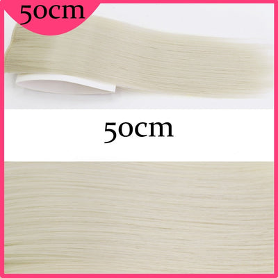 MERISI HAIR Synthetic Invisable Straight Hair Pads Clip In One Piece 2Clips Increase hair volume Hair Extensions Top Side Cover