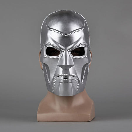 Movie Doctor Doom Cosplay Costume Mask Adult Unisex Helmet Visor Plastic Masks Accessory Headgear Halloween Carnival Props