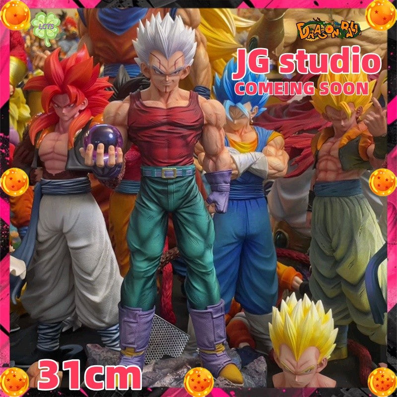 ?IN STOCK? JG studio 31cm Dragon Ball GT Baby&Vegeta Figure Super Saiyan anime Figures PVC Statue 2 heads Model Toys Gifts