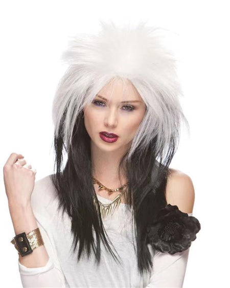 New Kill Matt Long Straight Hair Synthetic Wig Chemical Fiber Fluffy Punk Rock Style for Halloween Party
