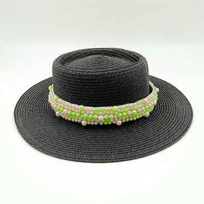 Bucket hat letters summer ladies bucket hat sun hat ladies straw hat fedora hat European men and women hat letters