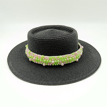 Bucket hat letters summer ladies bucket hat sun hat ladies straw hat fedora hat European men and women hat letters