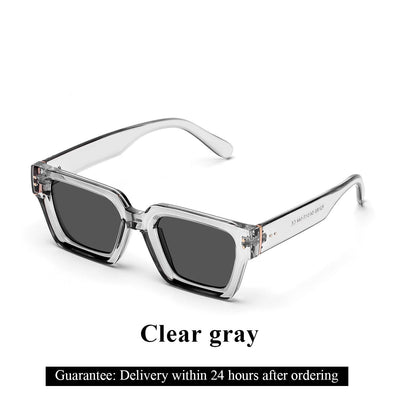 Ruiao Retro Black Millionaire Shades Luxury Sunglasses 2025 For Men Designer Famous Brand Square Sun Glasses Man Women Sunglass