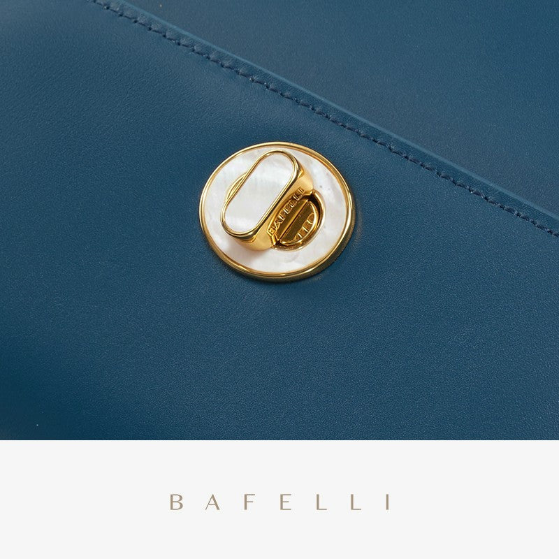 BAFELLI NEW 2025 WOMEN'S HANDBAG WINTER WOOL FASHION BENTO EVENING LEATHER ORIGINAL STYLE LUXURY BRAND PURSE SHOULDER CASUAL