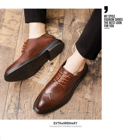 High Quality Men's Dress Shoes Classic Formal Oxford Leather Shoes Men Casual Brogues Business Shoes Man Loafers