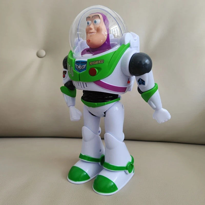 Disney Toy Story Buzz Lightyear Model Toys Piss Electric Walking Robot Doll Action Figure Toy Gift Birthday Toys Model For Kids