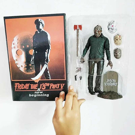 The 13th Figure Toys NECA Friday Freddy Jason Voorhees Blood Action Figure Jason Collectible Model Christmas Halloween Gifts