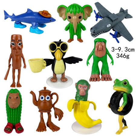 Italian Brainrot Tung Sahur Figure Toy Tralalero Tralala Figures Bombardino Crocodilo Shimpanzini Bananini Model Decor Doll Gift