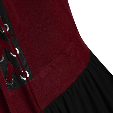 2024 New Women Fairy Skirt Plus Size Cold Shoulder Butterfly Sleeve Halloween Witch Gothic Dress Elegant Party Evening Dresses