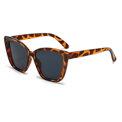 Fashion Street Trend Cat Eye Sunglasses Women Leopard Square Frame Sun Glasses UV400 Lady Brand Designer Eyewear ????? ??? ?????