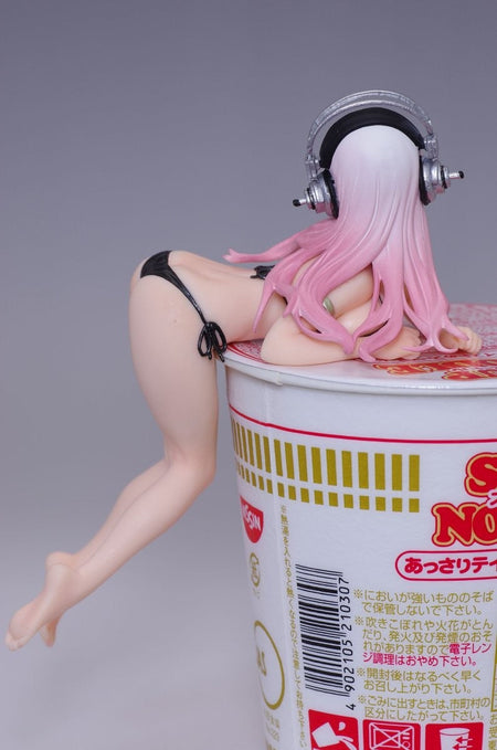 10CM Anime Figure Super Sonico PVC Action Figurine Model Toy Cake Decor Swimsuit Dress Up SoniComi Noodle Stopper Figure Gift
