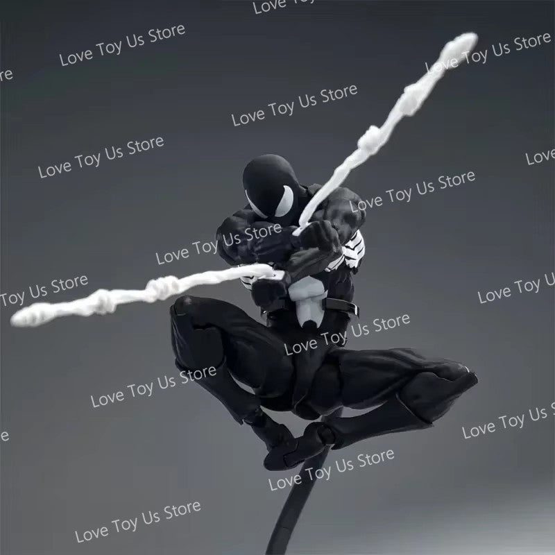 In Stock: Mess Toys Spider-Man Symbiote Suit & Scarlet Spider Anime Action Figures - Collectible Gift Set