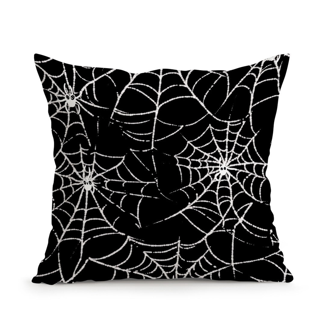 Halloween Ghost Pumpkin Print Cushion Cover Peach Skin Velvet Room Home Sofa Living Office Car Simplicity Pillow Cover 45x45CM