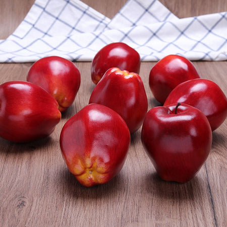 5PCS 8x9.5cm Artificial Fruit Fake Apple Food Photography Props Christmas Halloween Party Home Decoration Fake Fruits Ornaments
