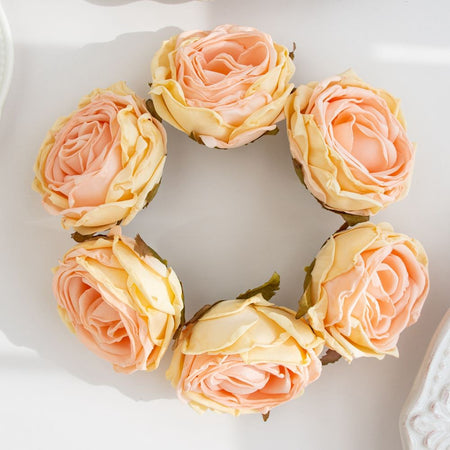 Artificial Flower Burned Edge Rose Wedding Bridal Bouquet Decor Home Outdoor Garden Festival Party Wreath Diy Ins Gift Scrapbook